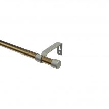 Gardinenstange Messing Antik / Chrom matt, Metall 16 mm Ø Olymp Lucan