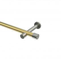 Gardinenstange Messing-Optik / Edelstahl-Optik 20 mm Ø Prestige Santo