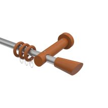 Vorhangstange Silbergrau / Kirschbaum 20 mm Ø Talena Bero Metall / Holz