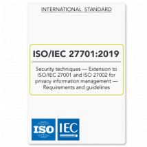 ISO/IEC 27701 2019 Standard