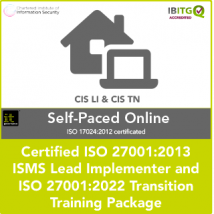 Certified ISO 27001:2013 ISMS Lead Implementer and ISO 27001:2022 Transition Self-Paced Online Training Package