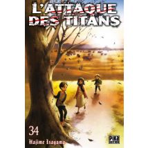L'Attaque des Titans T.34 L'Attaque des Titans T34 - Manga & Simultrad Thriller / Polar - Publié par Pika - Sortie en 2021 - VF