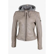 Gipsy Damen Lederjacke GWAmmy S22 Lamas in silver grey