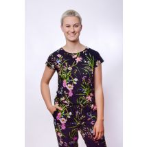 einfach Schön Shirt Cloe Rundhals tropical