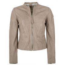 Gipsy Damen Lederjacke GWZai S22 Lastav in silver grey