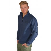 Kera Collection Pullover Troyer-Style blau