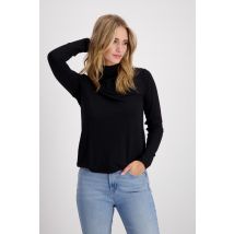 Monari Stehkragenpullover schwarz