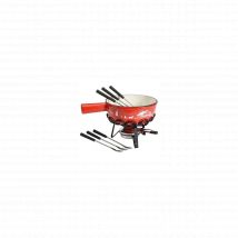 TABLE ET COOK Service à fondue 22 cm Rouge - Hiver