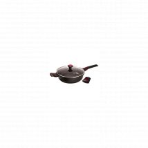 BAUMALU Sauteuse 24 cm avec couvercle - Granit Pro