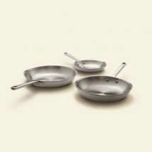 ATMA - SET DE 3 POELES INOX 20-26-28 CM