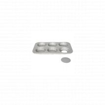 PATISSE Moule 6 tartelettes 10 cm à fond amovible - Silver Top