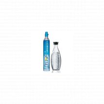 SODASTREAM Pack Cylindre gaz de CO2 + Bouteille 0.6 L Crystal