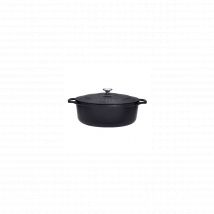 CHASSEUR Cocotte en fonte ovale 25 cm Noire - Sublime