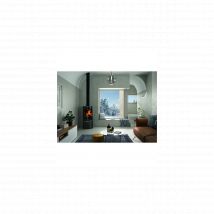 DEVILLE Poele bois Eguzki étanche 6kW buches de 40 cm - C077BX.06