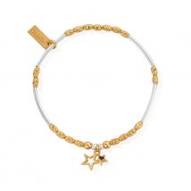 Gold & Silver Double Star Bracelet