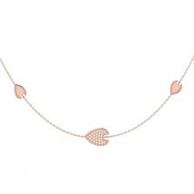 14kt Rose Gold Plated Silver Avani Raindrop Necklace