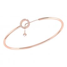 14kt Rose Gold Plated Roundabout Cuff