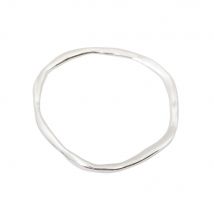 Sterling Silver/Yellow Gold Plated Unity Medium Bangle