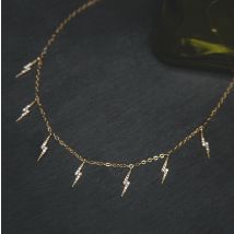 14kt Gold Plated Beau Lightning Necklace
