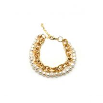 18kt Yellow Gold Plated Tokyo Double Bracelet