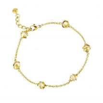 Gold Multi Pearl Encased Bracelet