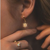 14kt Gold Plated Esmae Moon & Star Earrings