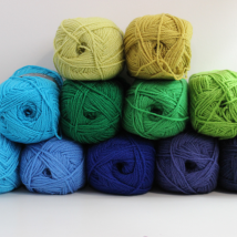 Crochet Kit Peacock Colours Acrylic Yarn
