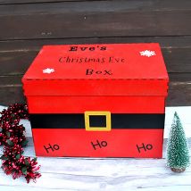 Personalised Santa Red Christmas Eve Box