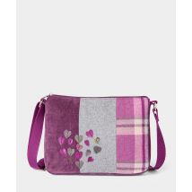 Women's Mixed In Tweed Applique Bag - by Joe Browns