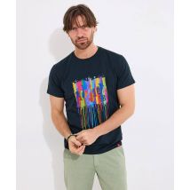 Men's Drippy Jazz Tee - Size Large - Navy - by Joe Browns