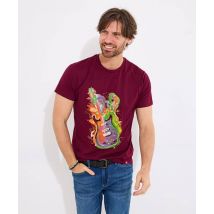 Men's Sensational Sounds Tee - Size Large - Burgundy - by Joe Browns