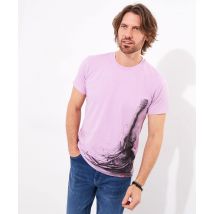 Men's Chilled Tunes Tee - Size Medium - Mauve - by Joe Browns