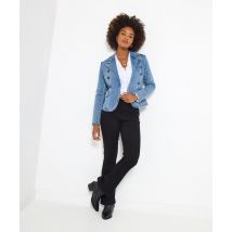 Women's Christina Stretch Denim Blazer - Size 14 - Blue - by Joe Browns