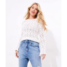 Women's Simply Summer Open Knit Jumper - Size 10 - Cream - by Joe Browns