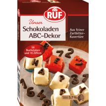 Ruf Schokoladen ABC-Dekor 50g