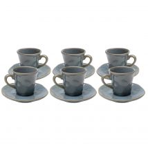 Tasses à espresso Organic bleues set de 6 Kare Design