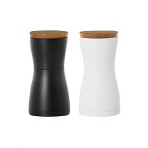 AD HOC Set Salz- und Pfeffermühle 13,3cm TWIN black/white weiss