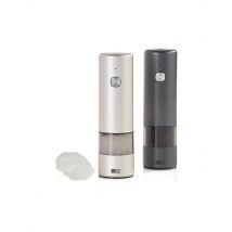 AD HOC Elektrische Salz- und Pfeffermühle MILL17cm Dunkel- und Hellgrau grau