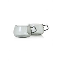 AD HOC Tee Tassen 2er Set YUNA 400ml Glas / Grau grau