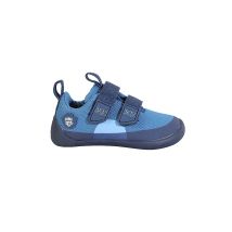 AFFENZAHN Kinder Sneaker Barfußschuhe  COTTON LUCKY Bär blau | 29
