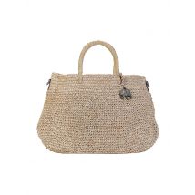 ANOKHI Tasche - Schultertasche RAFFIA SHOPPER  hellbraun