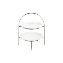 ASA SELECTION Etagere 2-stufig für Dessertteller 28cm silber