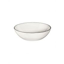 ASA SELECTION Schälchen à table ligne noir 9cm  weiss