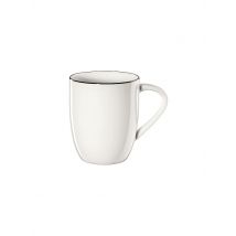 ASA SELECTION Henkelbecher  à table ligne noir 350ml weiss