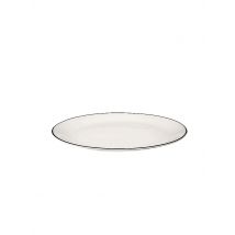 ASA SELECTION Desserteller à table ligne noir 21cm  weiss