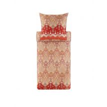 BASSETTI Satin Bettwäsche ISOLABELLA 70x90cm/140x200cm Rot dunkelrot