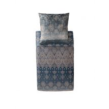 BASSETTI Satin Bettwäsche 2x70x90cm/  200x200cm KERALA Grau grau