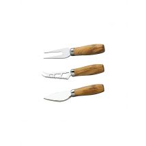 BERARD Käse Messer Set 3er aus Olivenholz braun