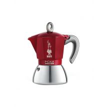 BIALETTI Espressokocher Moka Induction 6 Tassen Alu/Rot rot