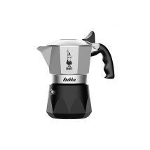 BIALETTI Espressokocher BRIKKA 4 Tassen Alu / Schwarz silber